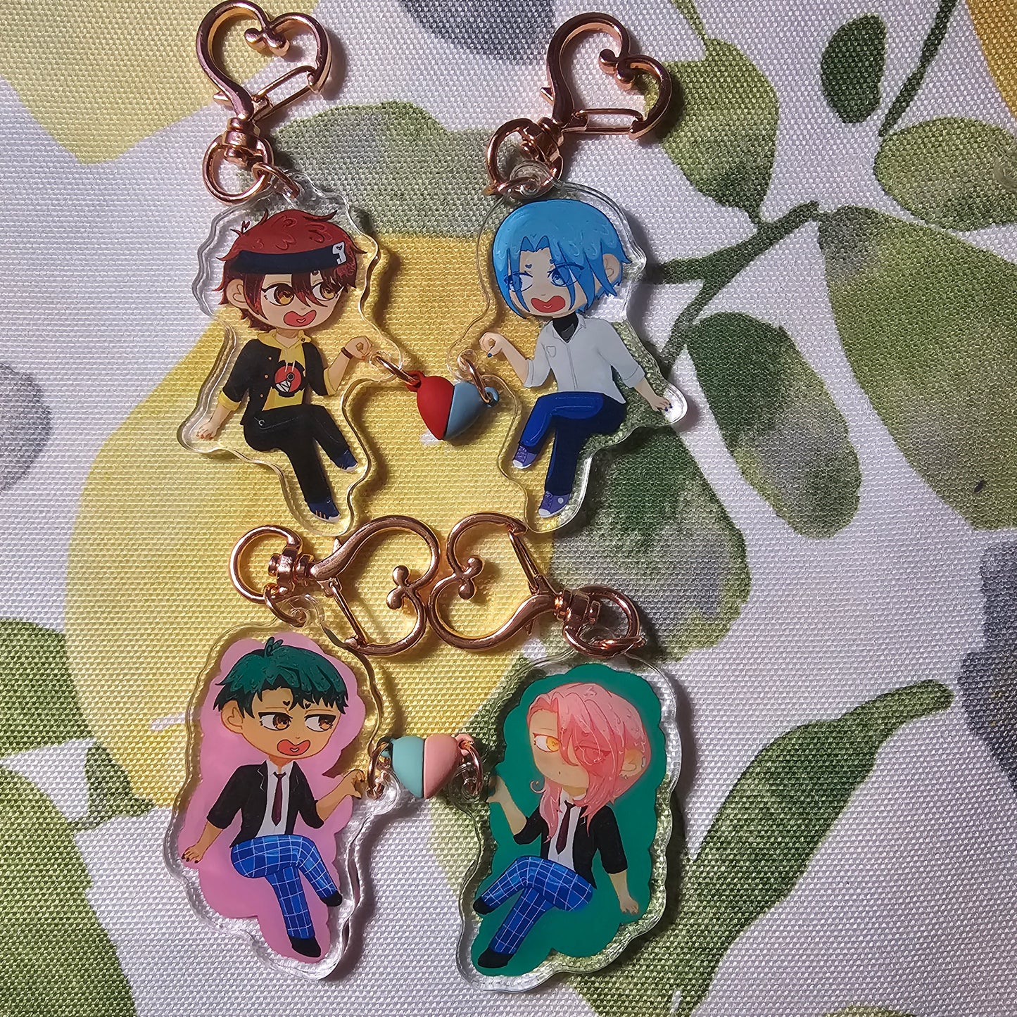 In Stock: Sk8 Skate the Infinity Renga MatchaBlossom Heart Magnet Keychain Sets