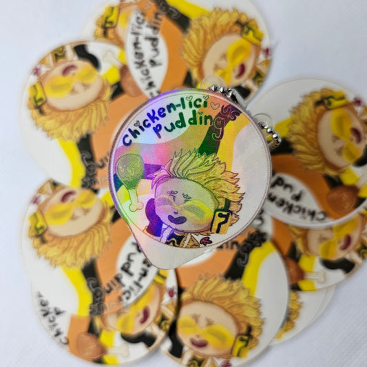 In Stock: Hawks Squishy Pudding Keychain My Hero Academia