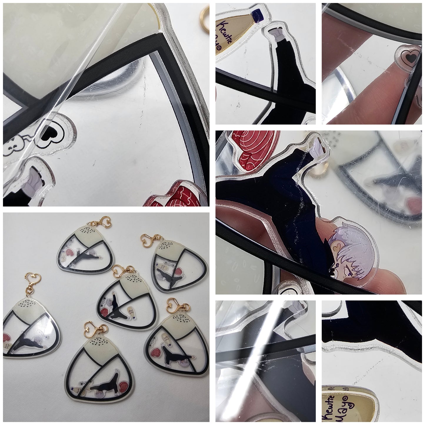 In Stock: Inumaki Yuta Keychain phone strap anime Manga Sushi Onigiri Shaker charm