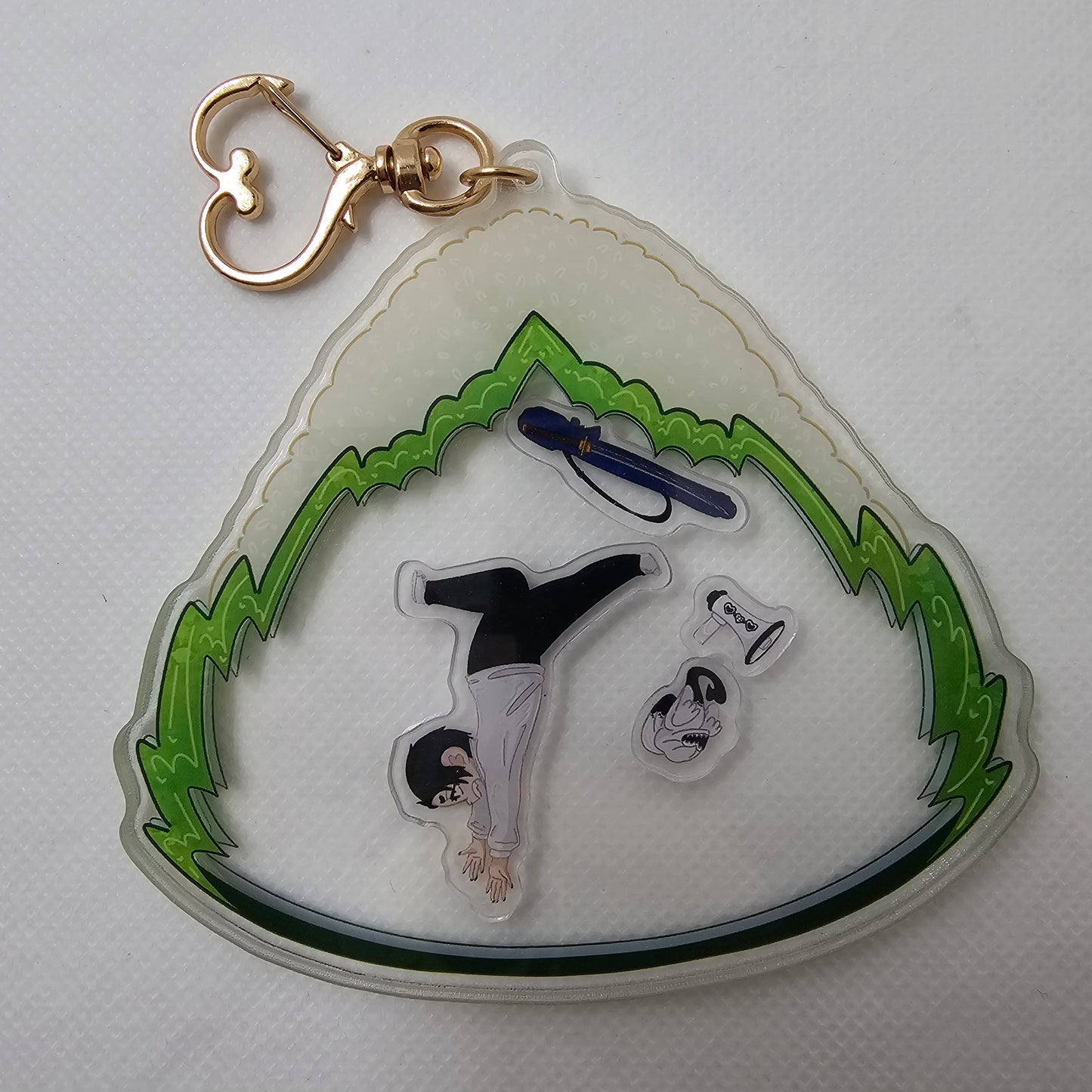 In Stock: Inumaki Yuta Keychain phone strap anime Manga Sushi Onigiri Shaker charm