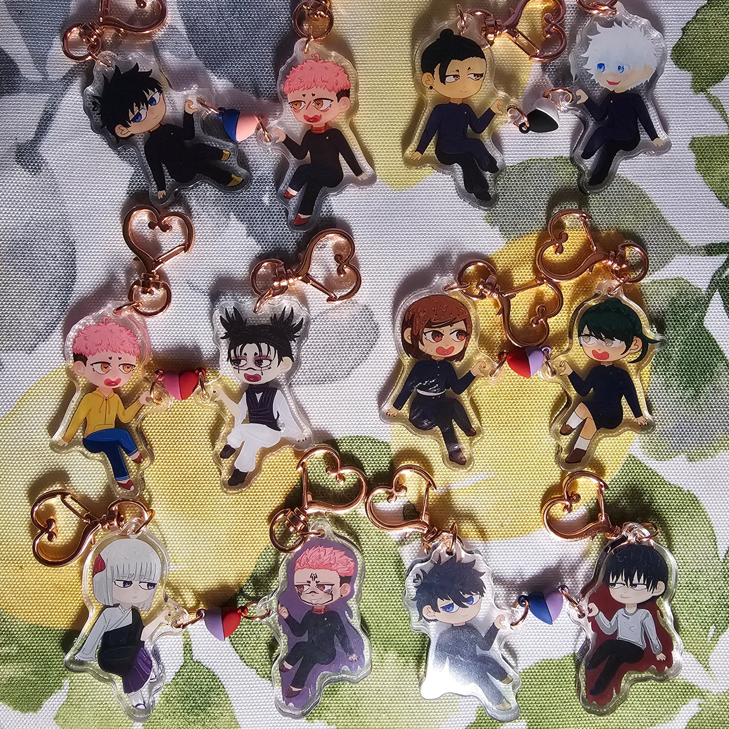 In Stock: VOL 1 Jujutsu Kaisen Heart Magnet Keychain