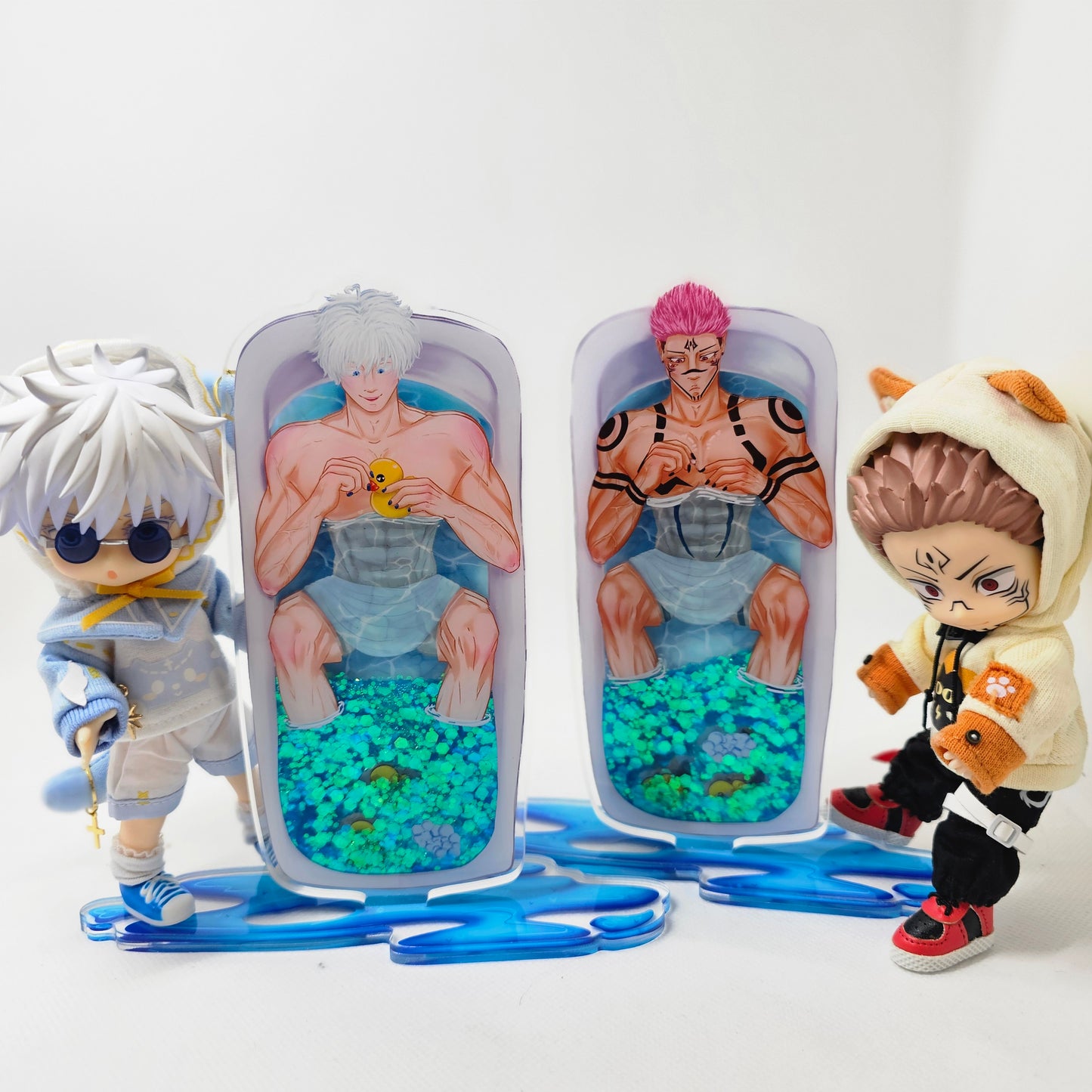 Bath Acrylic "Quicksand" Glitter Shaker Standees