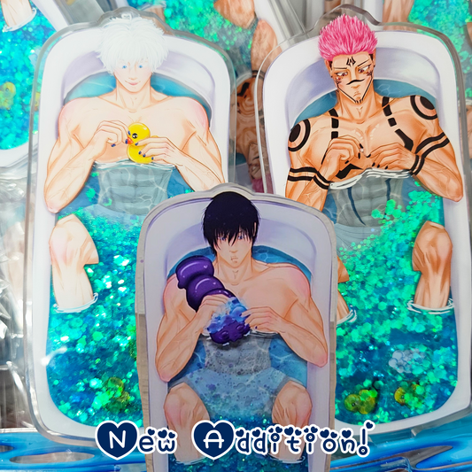 Bath Acrylic "Quicksand" Glitter Shaker Standees