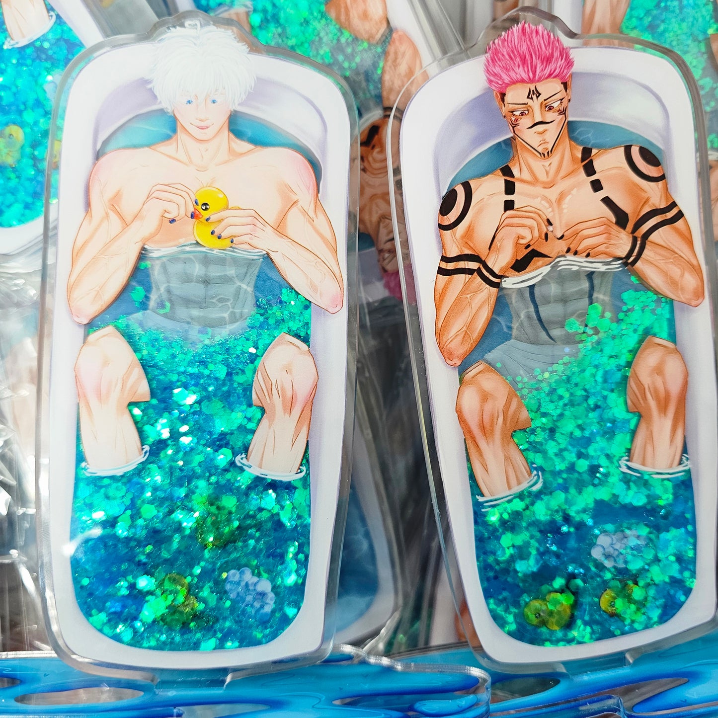 Bath Acrylic "Quicksand" Glitter Shaker Standees